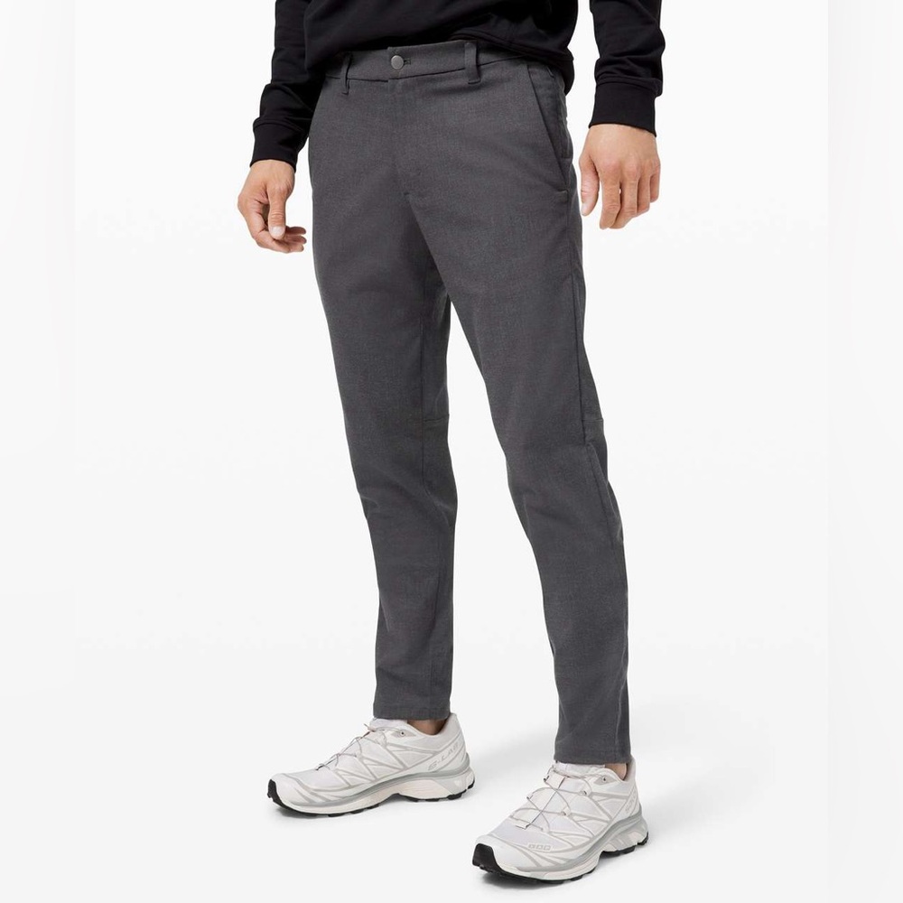 LULULEMON COMMISSION PANT SLIM 
Heathered Obsidian (grey)
28x32 | LIKE NEW!